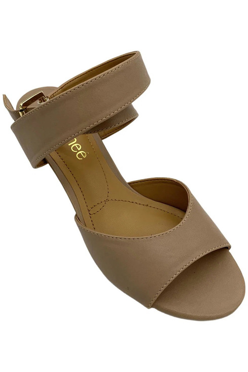 J. Renee Shoes - J. Renee Women's Soncino Sandal Heels Nude Nappa - Medium